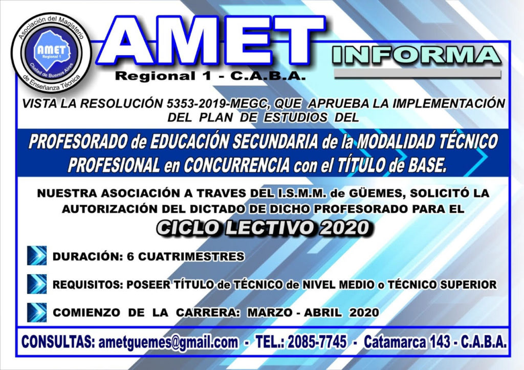 01 AMET - Instituto Guemes - 17 02 20