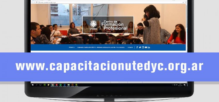 Nueva web de Capacitación de UTEDYC