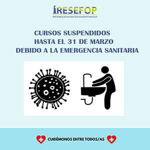 Centros RESEFOP: Cursos suspendidos por la emergencia sanitaria