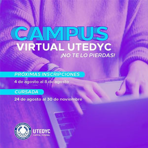 Abren las Inscripciones para los cursos virtuales de UTEDYC