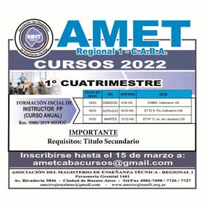 AMET: Formación de instructores/as 2022