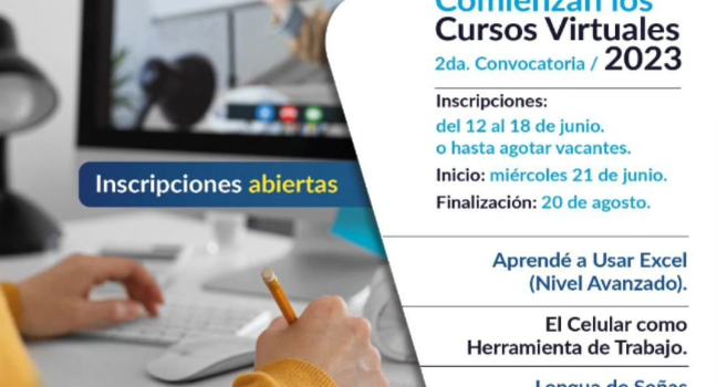 2da convocatoria de cursos virtuales 2023 en Civet