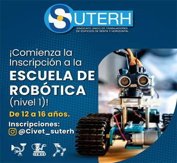 SUTERH: Nueva inscripción para los cursos de Robótica